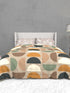 The White Moss Soft Cotton Ida Double Bedsheet With 2 Pillow Covers